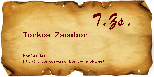 Torkos Zsombor névjegykártya